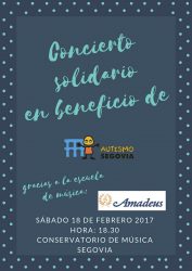 Concierto Solidario Asociacion Autismo Segovia